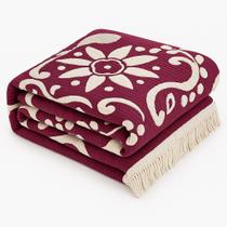 Colcha Chenille Jolitex Franjas Design Canelado Antialérgica