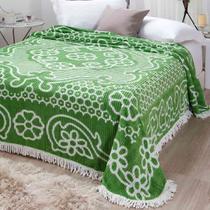 Colcha Chenille Jolitex Queen Com Franja 2,20x2,40m Verde Colcha Chenille Jolitex Queen Com Franja 2,20x2,40m Verde