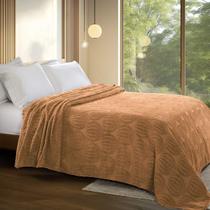 Colcha Chenille Jolitex Queen Encanto Toque Algodão Tijolo