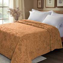 Colcha Chenille Jolitex Queen Lavanda Toque Algodão Tijolo