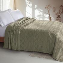 Colcha Chenille Jolitex Queen Vintage Memories Toque de Algodão