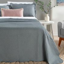 COLCHA CHESS CASAL PADRÃO 3 PEÇAS Micropercal 200 FIOS ACOMPANHA BAG