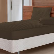 Colcha Cob Leito Prático Bicama Solteiro Com Elástico Marrom Colcha Cob Leito Prático Bicama Solteiro Com Elástico Marrom