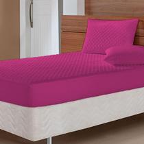 Colcha Cob Leito Prático Bicama Solteiro Com Elástico Pink Colcha Cob Leito Prático Bicama Solteiro Com Elástico Pink