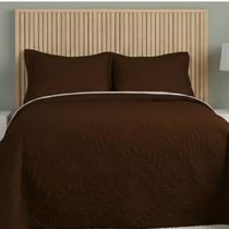Colcha Cobre Leito 3 Peças Matelado Casal e Queen Fronha Com Aba Americana Face Única Colcha Cobre Leito 3 Peças Matelado Casal e Queen Fronha Com Aba Americana Face Única