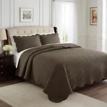 Colcha Cobre Leito Casal Camesa Ilusion Punto 3 Pçs Microfibra Toque Macio 220x240cm Colcha Cobre Leito Casal Camesa Ilusion Punto 3 Pçs Microfibra Toque Macio 220x240cm