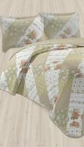 Colcha Cobre Leito Casal King 3pç Patchwork