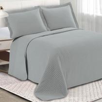 Colcha Cobre Leito Casal Kit 3 Peças Loft Limestone 220x240