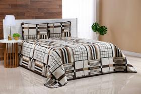 Colcha Cobre Leito Casal Padrão Piquet 2,50mx2,20m 3 Peças