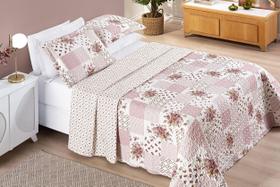 Colcha Cobre Leito Casal Queen Bouti Dupla Face Kit 3 Peças. Colcha Cobre Leito Casal Queen Bouti Dupla Face Kit 3 Peças.