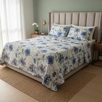 Colcha Cobre Leito Casal Queen Matelado Resistente Lavável
