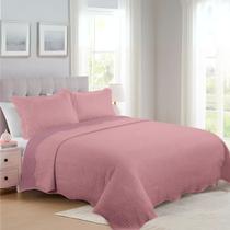 Colcha Cobre Leito Casal Ultrasonic Matelado Enjoy Mikasa 3Pçs 220x240cm Colcha Cobre Leito Casal Ultrasonic Matelado Enjoy Mikasa 3Pçs 220x240cm