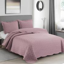 Colcha Cobre Leito Ilusion Favo Casal 220x240 Camesa Rose Colcha Cobre Leito Ilusion Favo Casal 220x240 Camesa Rose