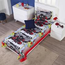 Colcha Cobre Leito Infantil Aranha Solteiro + Capa Almofada Colcha Cobre Leito Infantil Aranha Solteiro + Capa Almofada