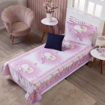 Colcha Cobre Leito Infantil Bailarina Solteiro + Capa