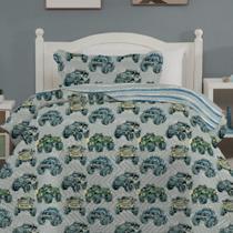 COLCHA COBRE LEITO INFANTIL MENINO DUPLA FACE STUDIO MIX SORTIMENTO 4 1,60 m X 2,40 m ST