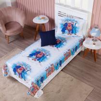 Colcha Cobre Leito Infantil Personagens Desenho Animado 02 Peças + Brinde Cama de Solteiro Meninas