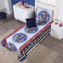 Colcha Cobre Leito Infantil Solteiro Menino Menina Personagens + Capa de Almofada