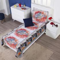 Colcha Cobre Leito Infantil Solteiro Menino Personagens + Capa de Almofada