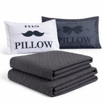 Colcha Cobre Leito Jogo Roupa Cama Casal Super King Edredom 5 Pçs Matelado Fronha Quarto Luxo Basico