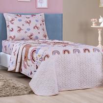 Colcha Cobre Leito Kids Solteiro 02 Peças Infantil Menino Menina Estampas