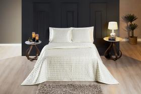 Colcha cobre leito king 2,80x2,40m shine 3 peças imperdível.