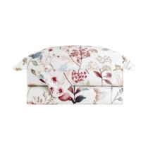 Colcha Cobre Leito King Camesa Garden Floral Dupla face