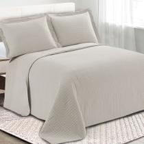 Colcha Cobre Leito King kit 3 peças Dupla Face Microfibra Soft Ultrassônico - Camesa Colcha Cobre Leito King kit 3 peças Dupla Face Microfibra Soft Ultrassônico - Camesa