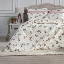 Colcha Cobre Leito King + Lençol Kit 7 Pçs Algodão 150 Fios Colcha Cobre Leito King + Lençol Kit 7 Pçs Algodão 150 Fios