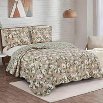 Colcha Cobre Leito King Roupa De Cama Dupla Face Kit 3 - Camesa