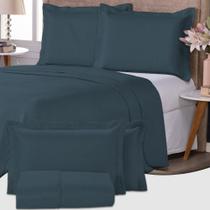 Colcha Cobre Leito King Size Dupla Face 200 Fios 3 Peças Com Porta travesseiro Matelado Premium Luxo Siena Roll - FV Enxovais