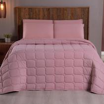 Colcha Cobre Leito Malha 100% Algodão Dupla Face Matelado