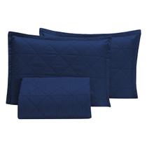 Colcha Cobre Leito Matelado Liso Ternura Casal Queen 3 Peças