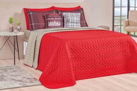 Colcha Cobre Leito Matelado Madri Solteiro 3 peças - Rosa Colcha Cobre Leito Matelado Madri Solteiro 3 peças - Rosa