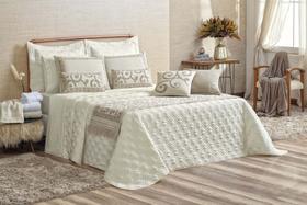 Colcha Cobre Leito Queen 3 Peças Cama Turin 180 Fios Varias Estampas Luxuoso