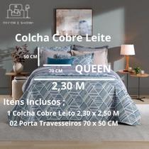 Colcha Cobre Leito Queen 3 Peças Dupla Face Madison Colcha Cobre Leito Queen 3 Peças Dupla Face Madison