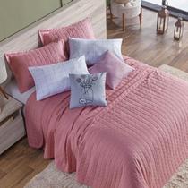 Colcha Cobre Leito Queen 7 Peças Basic 300 Fios Rosê Garden Colcha Cobre Leito Queen 7 Peças Basic 300 Fios Rosê Garden