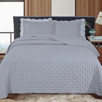 Colcha Cobre Leito Queen Jolitex Stillus 2,40X2,60M - Cinza