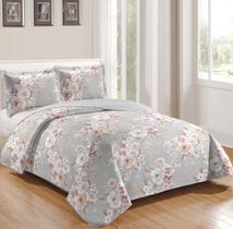 Colcha Cobre Leito Queen Patchwork Dupla Face - Rozac Colcha Cobre Leito Queen Patchwork Dupla Face - Rozac