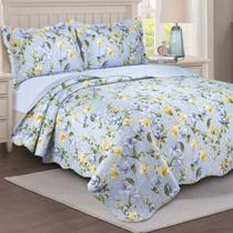 Colcha Cobre Leito Queen Roupa De Cama Dupla Face Kit 3