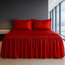 Colcha Cobre Leito Queen Yasmin Matelada Avulsa de Alta Qualidade Cetim Charmousse Vermelho Colcha Cobre Leito Queen Yasmin Matelada Avulsa de Alta Qualidade Cetim Charmousse Vermelho