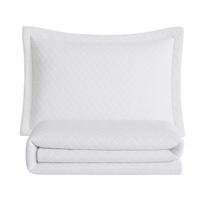 Colcha Cobre Leito Roupa Cama Edredom Solteiro 2 Pçs Matelado Sleep Elastico Quarto Menino Menina Branco