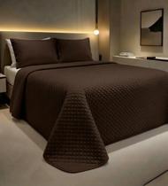Colcha Cobre Leito Slim 3 Peças Casal Queen Matelado
