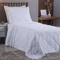 Colcha Cobre Leito Solteiro 2 Peças Bordado 200 Fios Unique