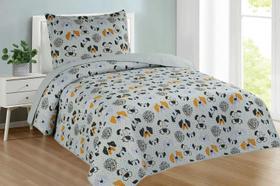 Colcha Cobre Leito Solteiro 2 Peças Estampas Masculino Dupla Face Colcha Cobre Leito Solteiro 2 Peças Estampas Masculino Dupla Face