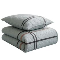 Colcha Cobre Leito Solteiro 200 Fios 2 Peças Com Porta travesseiro Matelado Premium Luxo