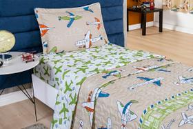 Colcha cobre leito solteiro 2,20x1,50 bouti kids 2 peças top