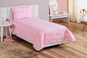 Colcha Cobre Leito Solteiro bordado borboleta 2 Peças Percal 200 fios