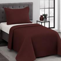 Colcha Cobre Leito Solteiro Bullet Camesa 160x2,30 Vinho