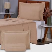 Colcha Cobre Leito Solteiro Dupla Face 200 Fios 2 Peças Com Porta travesseiro Matelado Premium Luxo Siena Roll